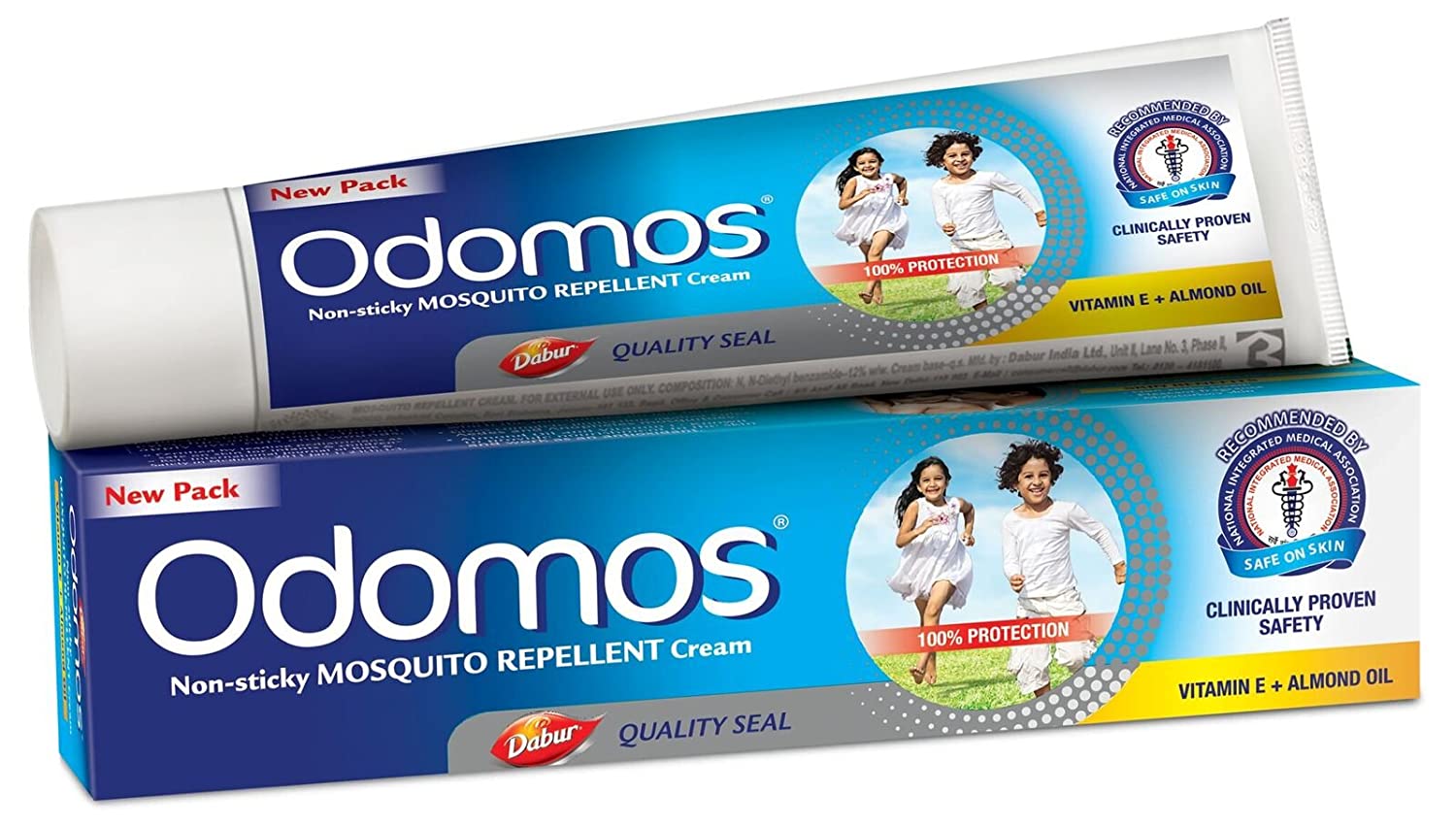 DABUR ODOMOS CREAM WITH VITAMIN-E 100g          